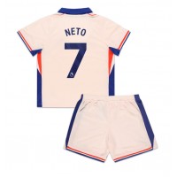 Echipament fotbal Chelsea Pedro Neto #7 Tricou Deplasare 2024-25 pentru copii maneca scurta (+ Pantaloni scurti)